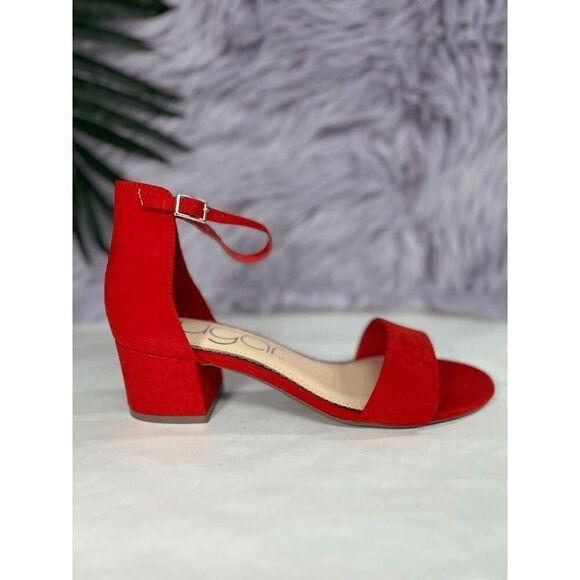 Sugar Women's Noelle Low Dress Sandals - Red 10M - Picture 3 of 7